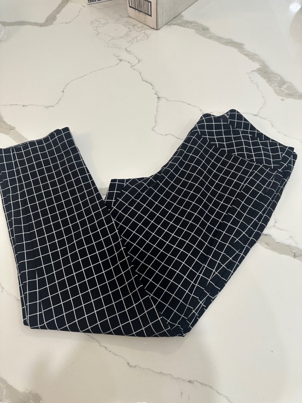 Peck & Peck Black Grid Leggings